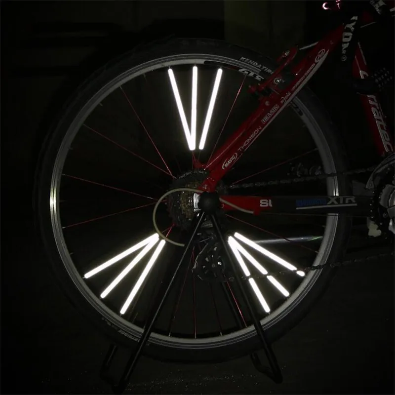 Cheap DIY bike light wheel reflector warning tube luci bici bisiklet aksesuarlar fietslicht bicycle accessories Reflective Spoke Light 13