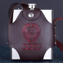 Personalisierte Edelstahl Flachmann 18 38 unze Whisky Halter Flasche Alkohol Alkohol Topf Behälter Flagon Ledertasche