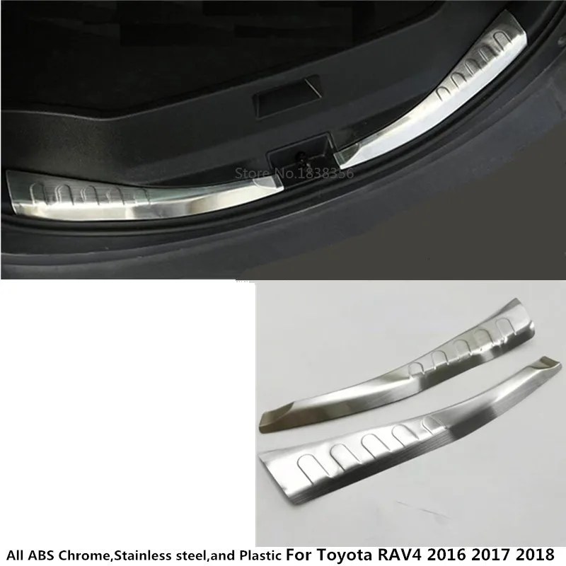 2 шт. внутренняя накладка на задний бампер для Toyota RAV4 2016 2017 2018 ar|rear bumper trim|bumper