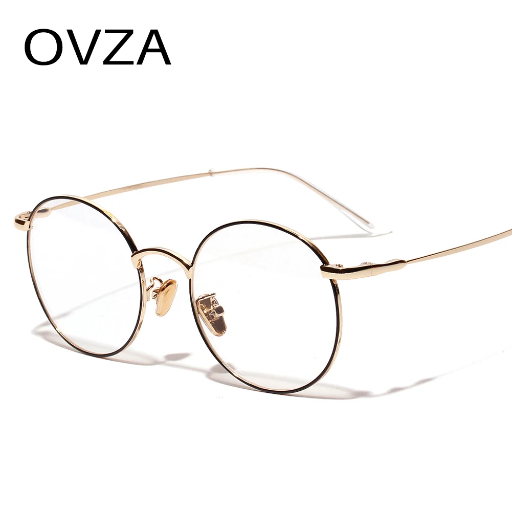 OVZA новые модные анти-голубые легкие очки мужские и женские компьютерные очки анти-синие высококачественные металлические оправы для очков S8070