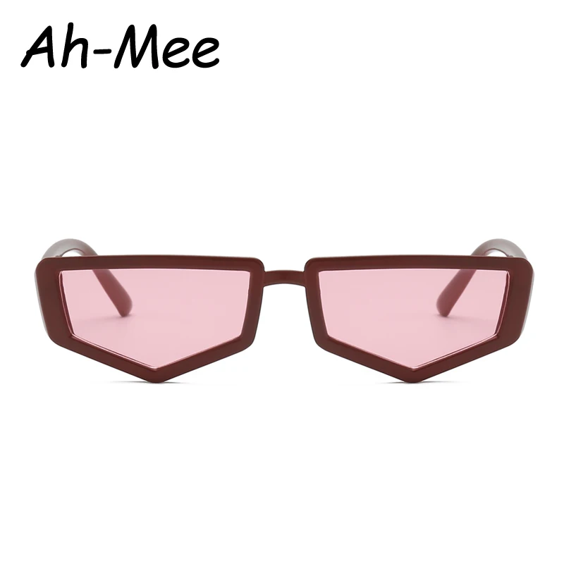 Vintage Rectangle Sunglasses Women Brand Designer Sun Glasses Ladies Retro Small Frame Eyeglasses Polygon Red Black Shades UV400