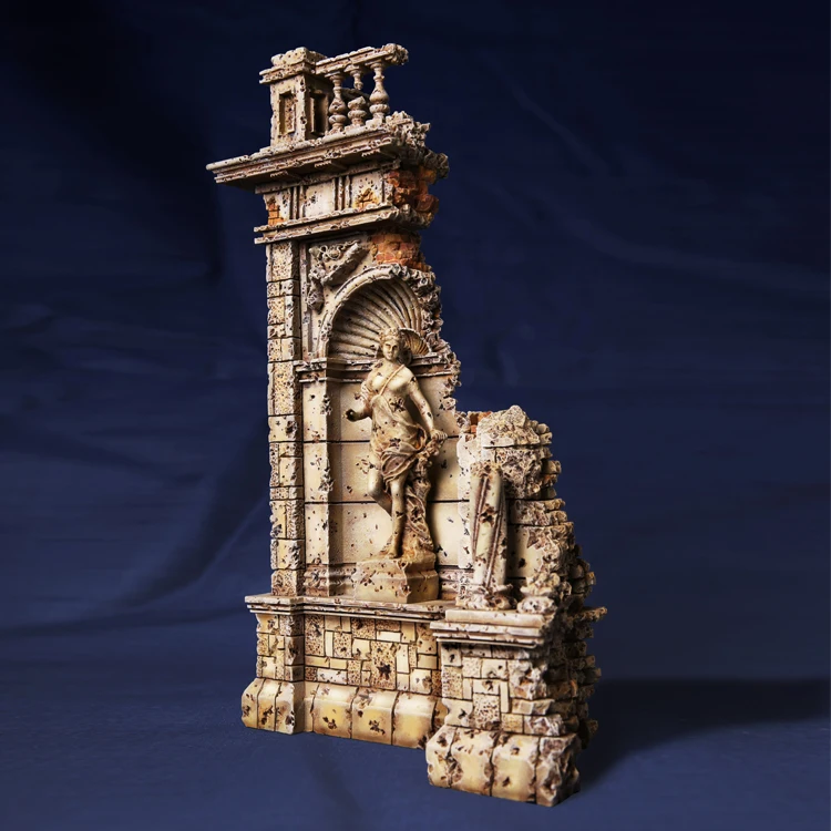 

1/35 Scale Unpainted Resin Figure Scenes Building ruins 04A collection figure