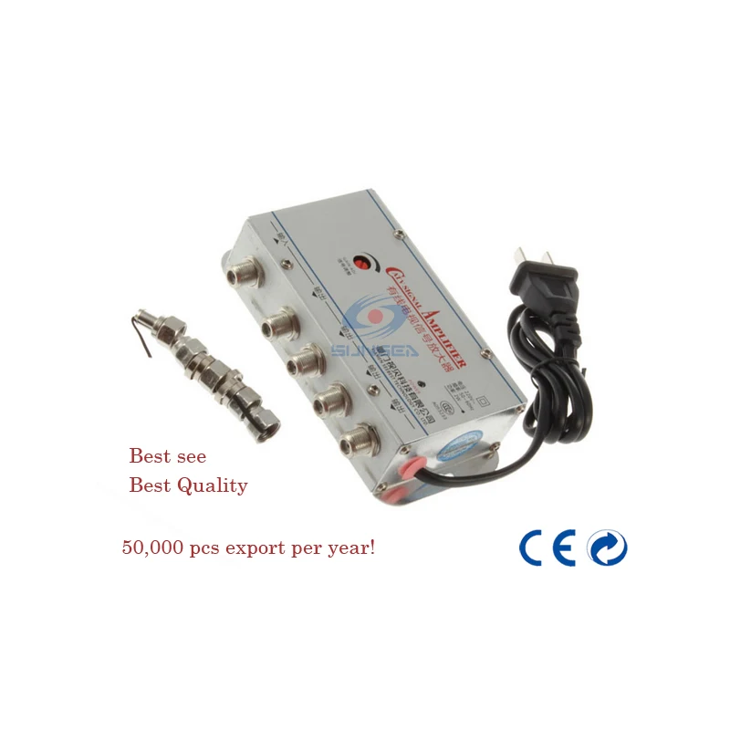 

New arrival 1 in 4 out best see CATV Cable TV Video Signal Amplifier AMP Booster Splitter Broadcast Equipments , tv divider