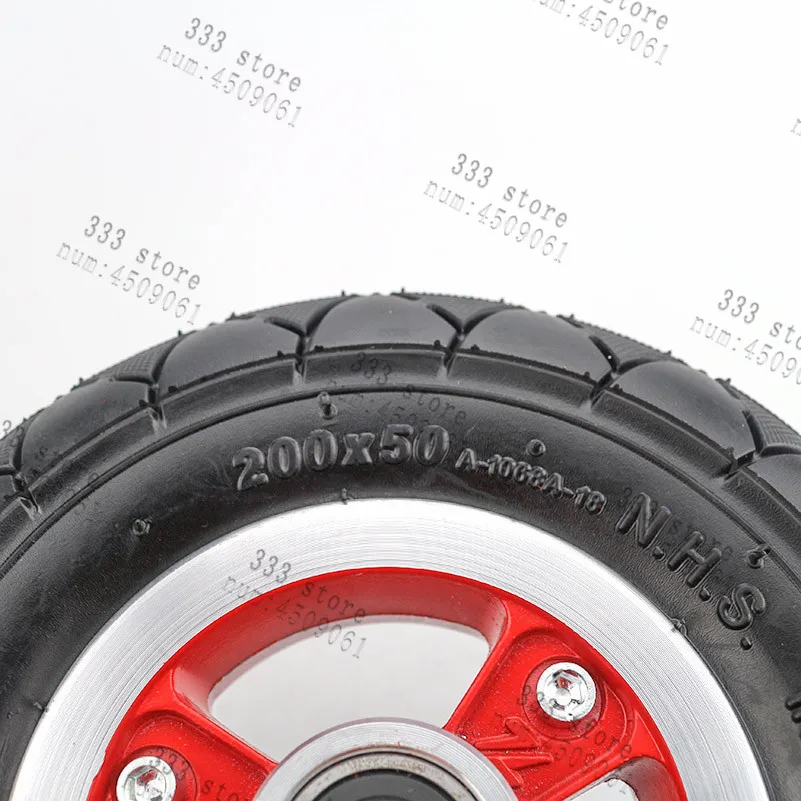 

Tyre With Wheel Hub 8" Scooter 200x50 Tyre Inflation Electric Vehicle Electric Scooter Aluminium Alloy Wheel Pneumatic Tire