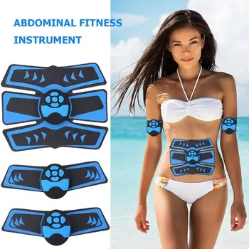 

1 set EMS trainer Muscle Stimulator Trainer Smart Fitness Abdominal Training Patches Massager Body Slimming Belt Unisex Stickers