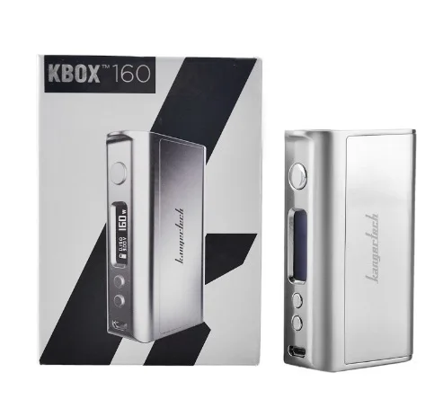 Orijinal Kanger KBOX 160 W TC VV/VW Kutusu Mod Destekler Ni/Ti/SS/NiCr Powered stokta Fit 18650 Pil