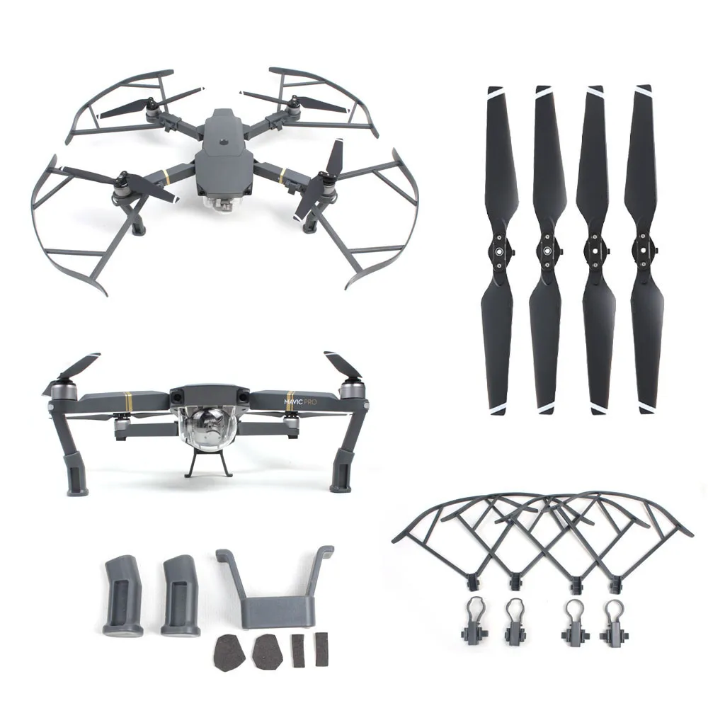

2019 Heightened Landing Gear+Protector Guard+Props Propellers Blade For DJI Mavic Pro M23