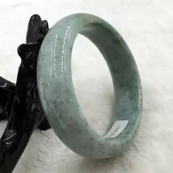 

free shipping 02109 Certified Grade "A" Natural Green Jadeite Gems Bangle Bracelet