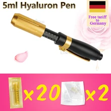 Бесплатный тариф в Германию 5 мл гиалуроновая ручка с 20 шт шприц и 2 иглы бесплатно распылитель гиалурон шприц-ручка удаления морщин