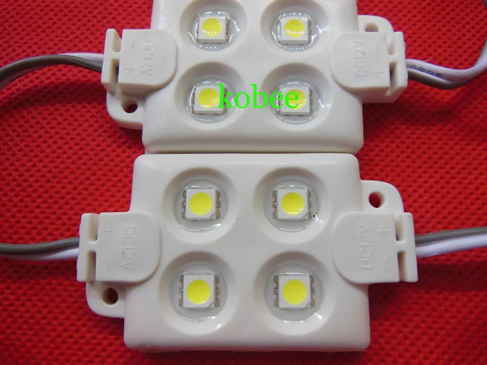 사출 성형 방수 4led 5050/5630 smd 모듈 장식 조명 램프 12 v