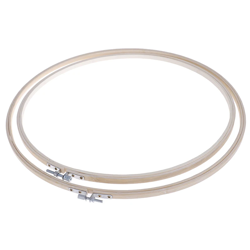

13CM 36CM 40CM Size Bamboo Frame Embroidery Hoop Ring DIY Needlecraft Cross Stitch Machine Round Loop Hand Household Sewing Tool