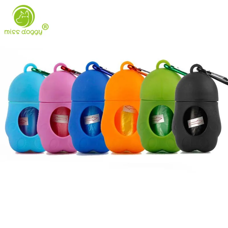 

Classic Solid Color Pet Dog Poop Bag Dispenser High Quality Durable Dispenser for Dogs Outdoor Portable Puppy Accessories 10E