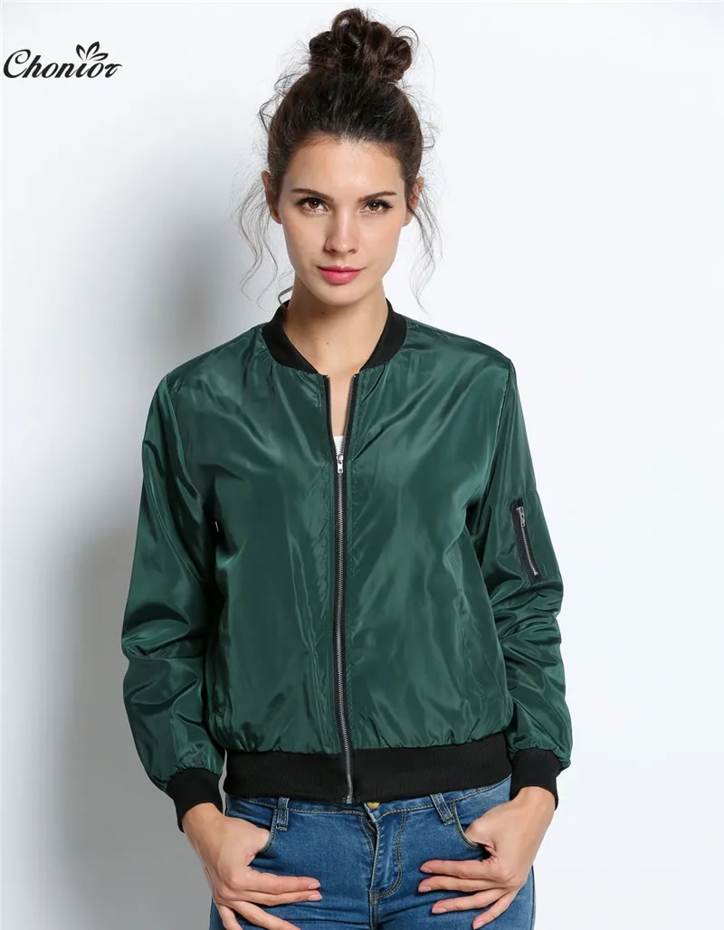 2016 Autumn Fashion Bomber Jacket Women Long Sleeve Basic Coats Casual Thin Slim Outerwear Short MA1 Pilot Bomber Jackets 2016 Autumn Fashion Bomber Jacket Women Long Sleeve Basic Coats Casual Thin Slim Outerwear Short MA1 Pilot Bomber Jackets