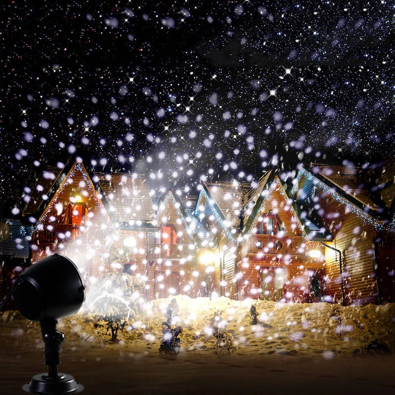  Snow machine waterproof laser Projector Christmas 5m length cable laser Christmas lights stage ligh