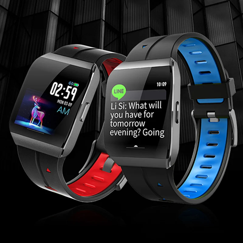 

Heart Rate Smart Watch Sports Blood Pressure Running OLED Touch Waterproof Bluetooth Fitness Health Digital Watch Men Women