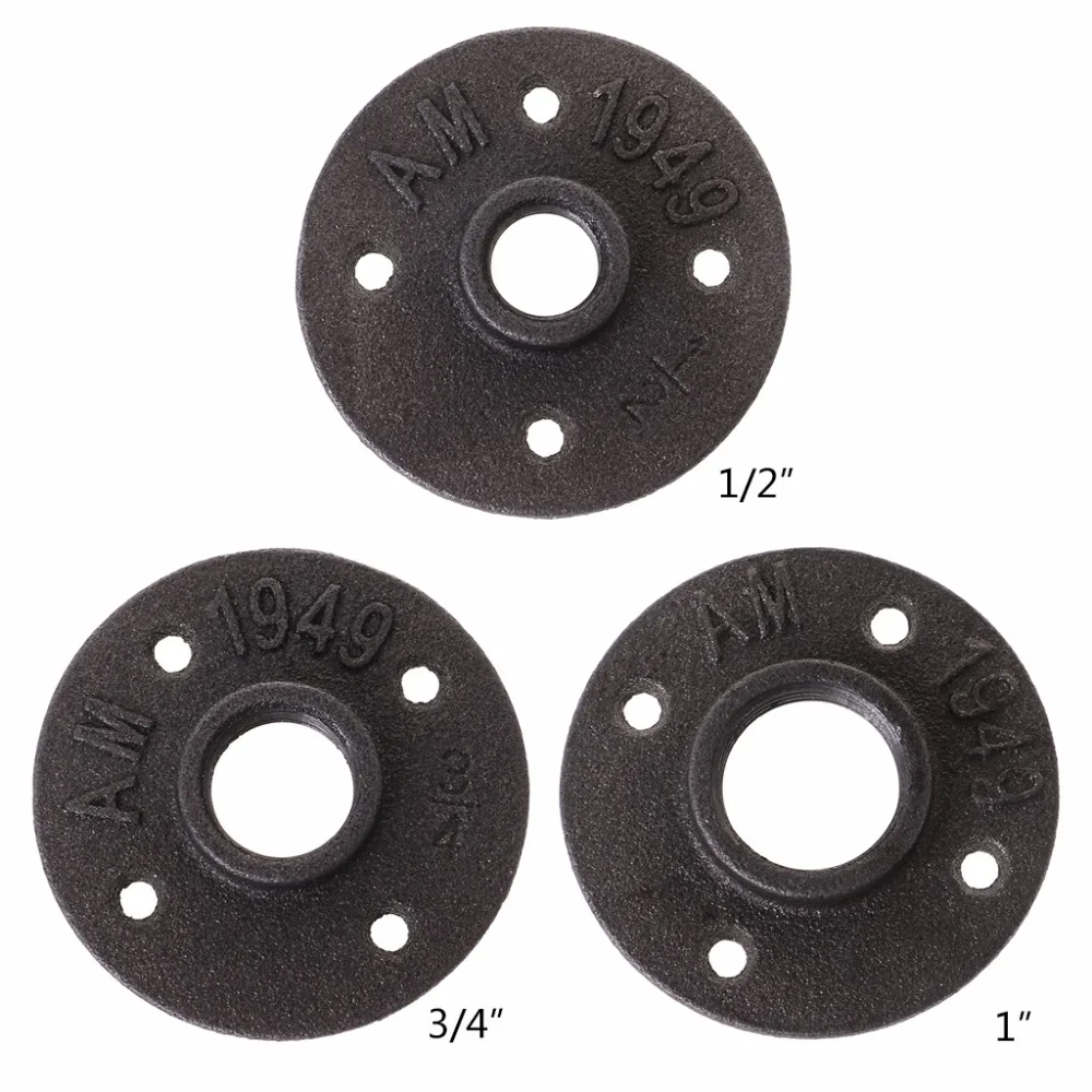 G1/2 &quotG3/4&quot G1 ковкий Железный напольный фланец с резьбой античное фиксированное