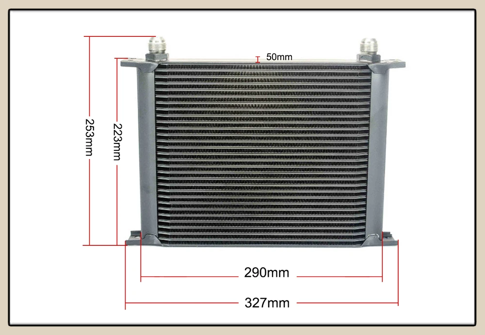 LZONE-AN10 Масляный радиатор комплект 30 масляный радиатор+ переходник масляного фильтра+ нейлоновый шланг из нержавеющей стали с наклейкой PQY+ коробка