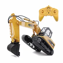 HuiNa Toys 1550 15 Channel 2 4G 1 12 font b RC b font Metal Excavator