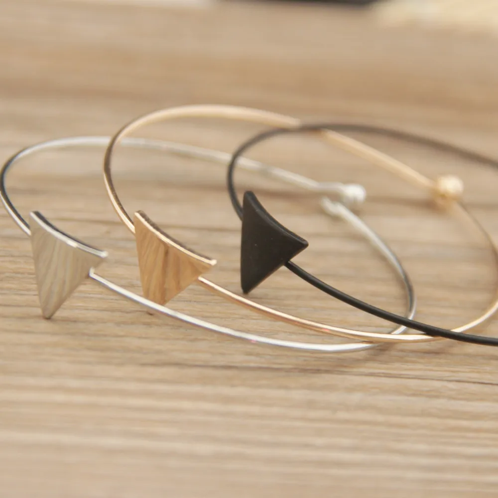 Модный простой геометрический треугольный браслет ювелирные изделия женские