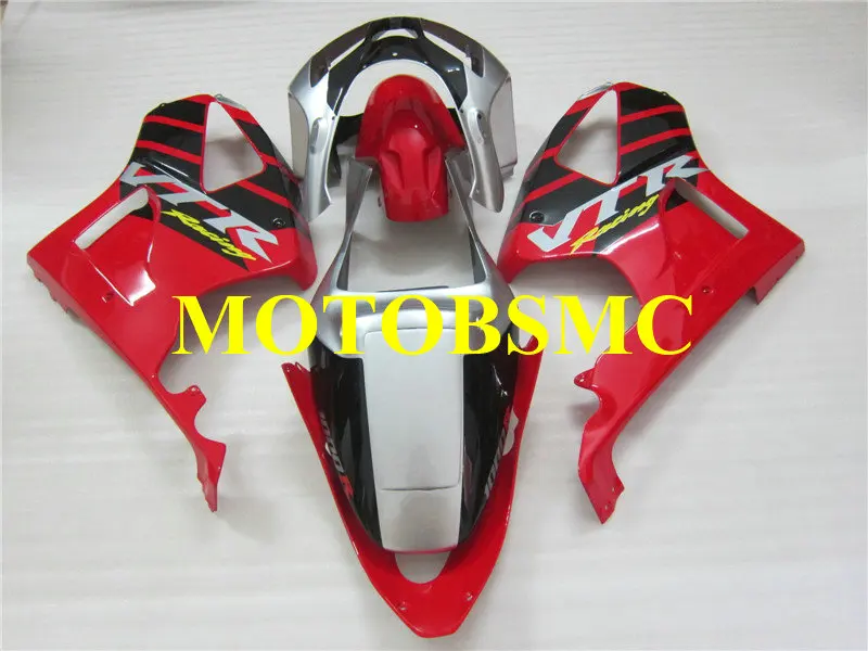 Мотоцикл обтекатель комплект для HONDA VTR1000 SP1 00 01 02 03 06 VTR 1000 2000 2006 ABS красный/серебристый/черный Обтекатели+ подарки HL15