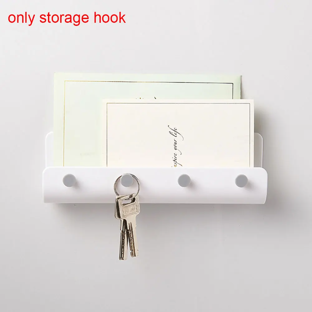 

Hook Rack Wall Mounted Practical Organizer U Shaped ABS Storage Durable Home Hanger Holder Adhesive Decor Key Hanging