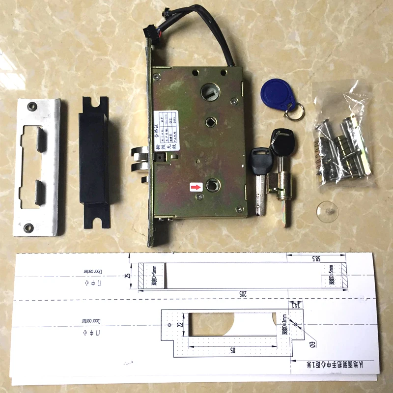 Электронный дверной замок умная карта RFID с замком для ключей для Дома Офиса отеля комнаты смарт-вход из нержавеющей стали lk110SG