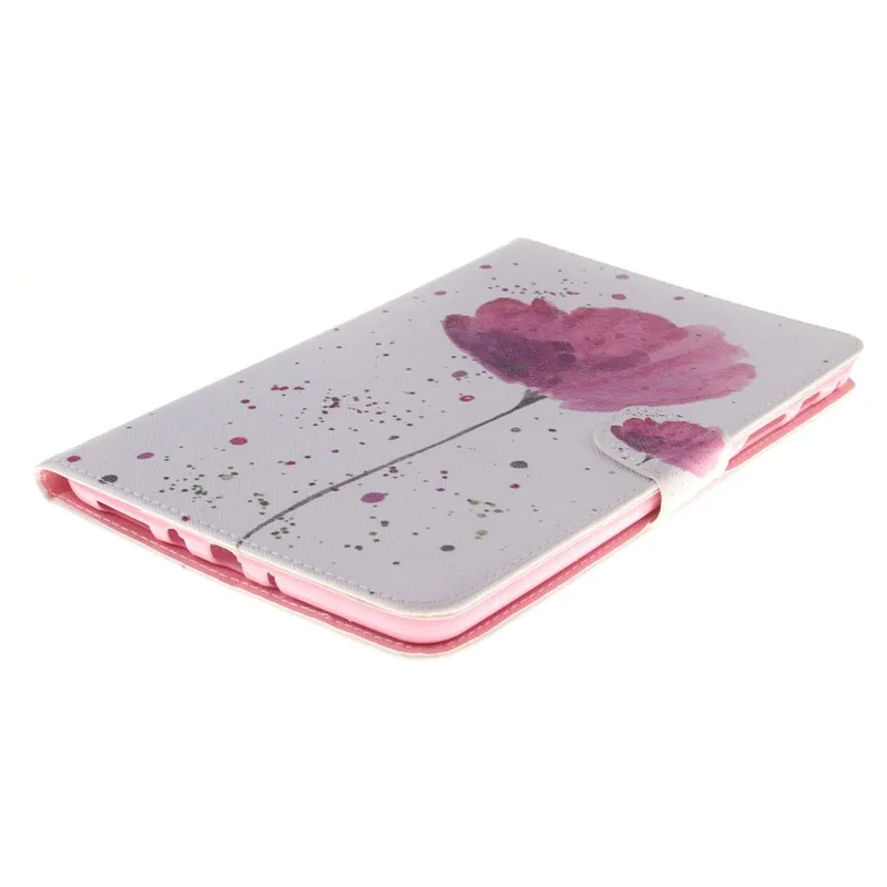 Flower PU Leather Wallet Case For Samsung Galaxy Tab A 8.0 inch T350 T351 T355 P350 SM-T355 Case Girl Boy Stand FlipTablet Cover (3)