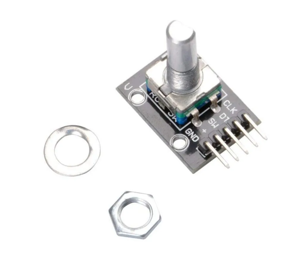 

KY-040 360 Degrees Rotary Encoder Module with Knob Cap for Arduino KY-040 Brick Sensor Switch Development Board