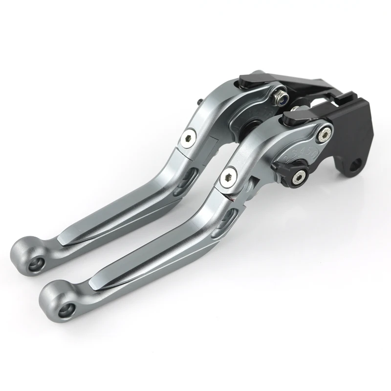 Мотоцикл с ЧПУ Складные регулируемые выдвижные сцепления Тормозные алюминиевые рычаги для Yamaha FJR1300A AS FJR1300 XT1200 Z Super Tenere - Цвет: Titanium