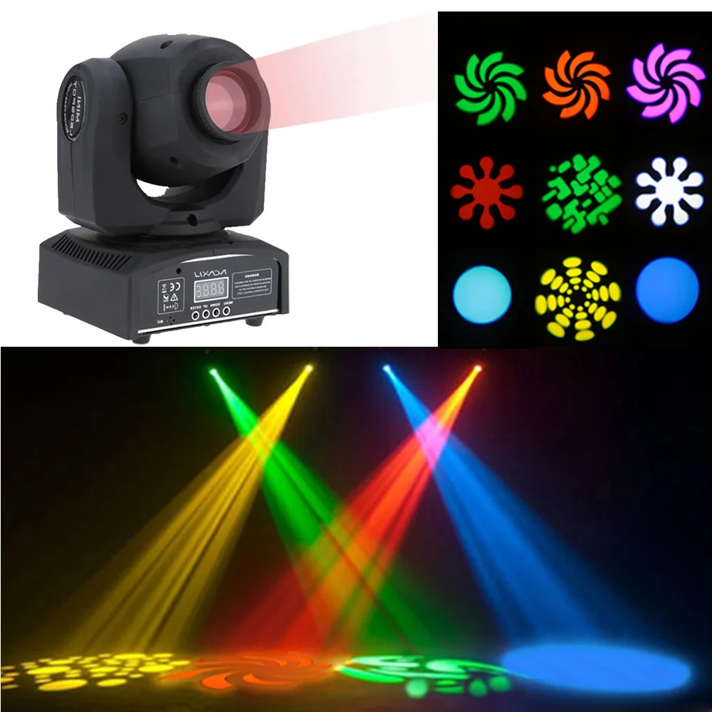 overskud Inhibere inflation Dmx512 Mini Moving Head Light 8 Colors Led Stage Light Automatic 9/11  Channel Party Disco Show Lighting Stage Effect Dmx512 - Stage Lighting  Effect - AliExpress