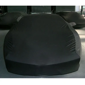Универсальный автомобильный чехол для хэтчбека с защитой от ультрафиолета, защита от пыли в помещении, эластичная ткань для защиты поверхности гаража - Название цвета: Black