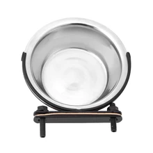 Подвеска из нержавеющей стали для домашних животных, подвесная миска для собак, подвесная миска для собак