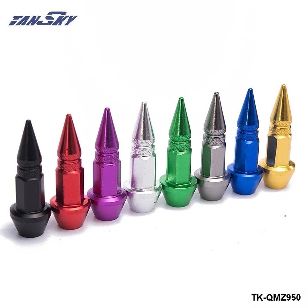4Pcs/Set Car Auto Bike Spike Shape Tire Dustproof Wheel Stem Aluminum Valve Caps TK-QMZ950 4Pcs/Set Car Auto Bike Spike Shape Tire Dustproof Wheel Stem Aluminum Valve Caps TK-QMZ950