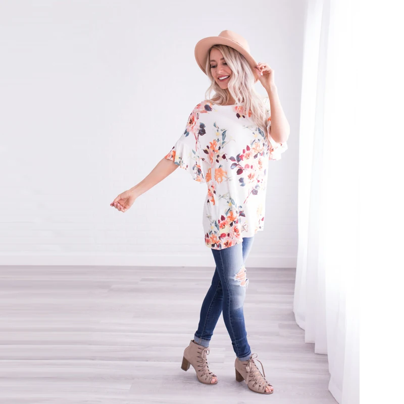 maternity blouse-maternity tops-maternity tshirt-white side 02 AS1752