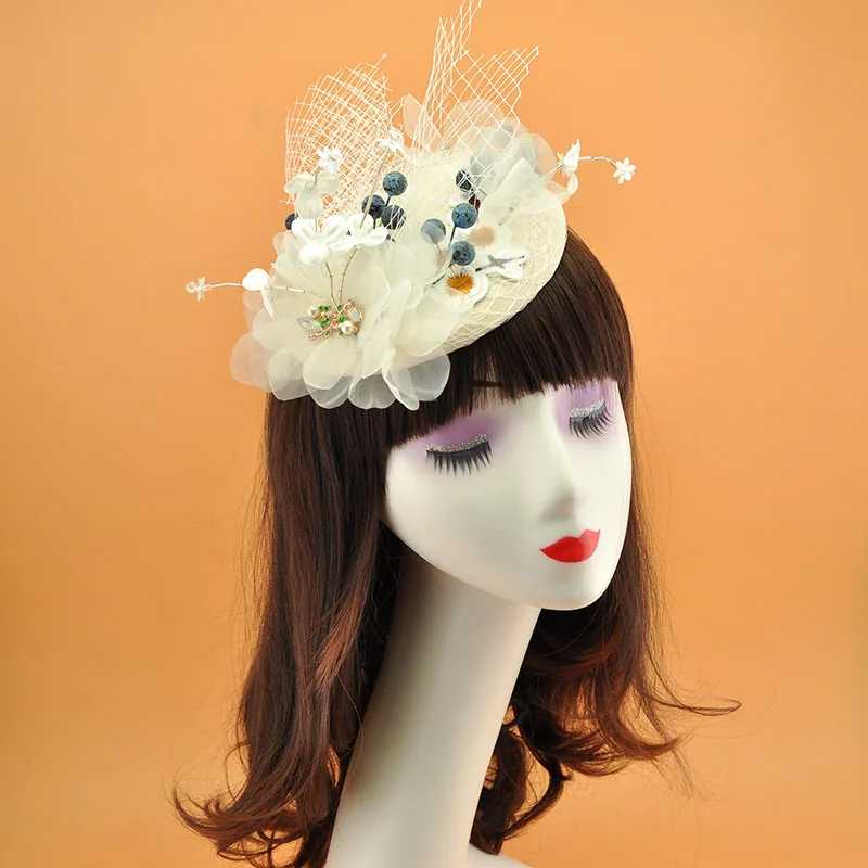 

Wedding Bridal Hats And Fascinators/headpiece/party Hat wedding accessories Bridal hat White bridcage party hair accessories