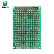 2pcs/Lot 4X6CM Double Side Prototype Diy Universal Printed Circuit PCB Board Protoboard For Arduino double sided glass fiber prototyping pcb universal board 12 piece pack