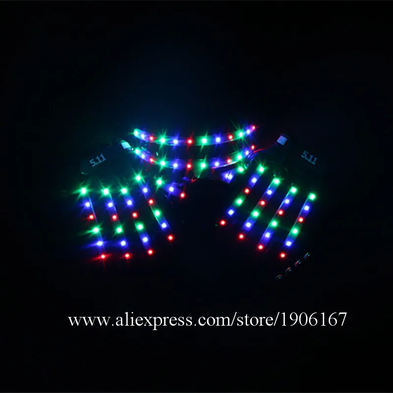 Creative LED Color Gloves Vibrating Glowing Glasses Music Festival Bar Nightclub Performance Fluorescent Dance Props4