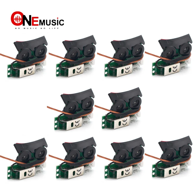 

10PCS Sound Hole Undersaddle Pickup Equalizer with Onboard Preamp System for Acoustic Guitar
