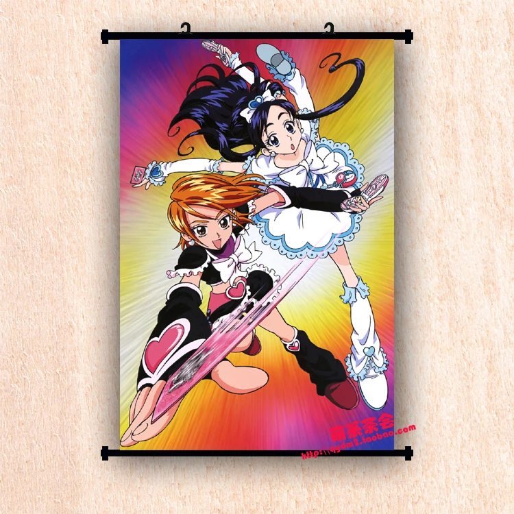 Японский Аниме Pretty Cure Precure Akimoto Komachi & Minazuki Karen Dream домашний Декор настенный