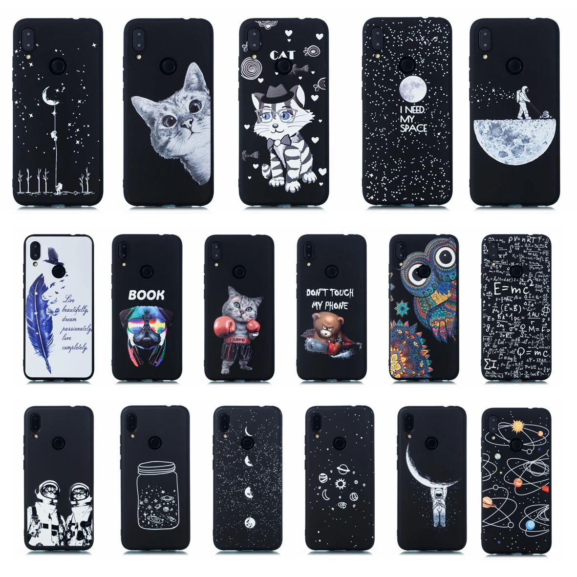 Case For Xiaomi Mi Redmi Note 7/Note 7 Pro Patterned Cover Note7 Note7Pro Soft TPU Silicon Bumper 7Pro Cases |