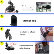 Gopro hero 5 accessories kit Set mount for Go Pro SJcam SJ4000 Xiaomi yi 4k Sony action cam eken h9 and all action camera kit25