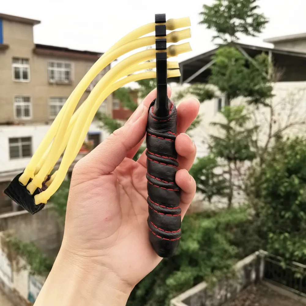 Outdoor Powerful High Quality Steel Slingshot With rubber bands Catapult Outdoor Hunting Slingshot Accessories 3
