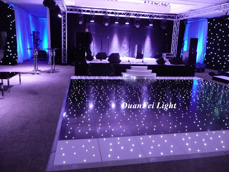 led starlit dance floor
