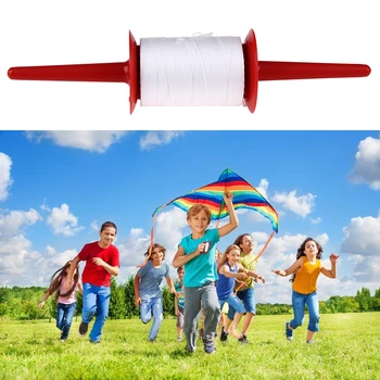 

Kite Parachute Accessories 200M Kite Line Kite String Kite Large Thick Line For Winding Plastic Hoop Spool Plastic Red Polyester