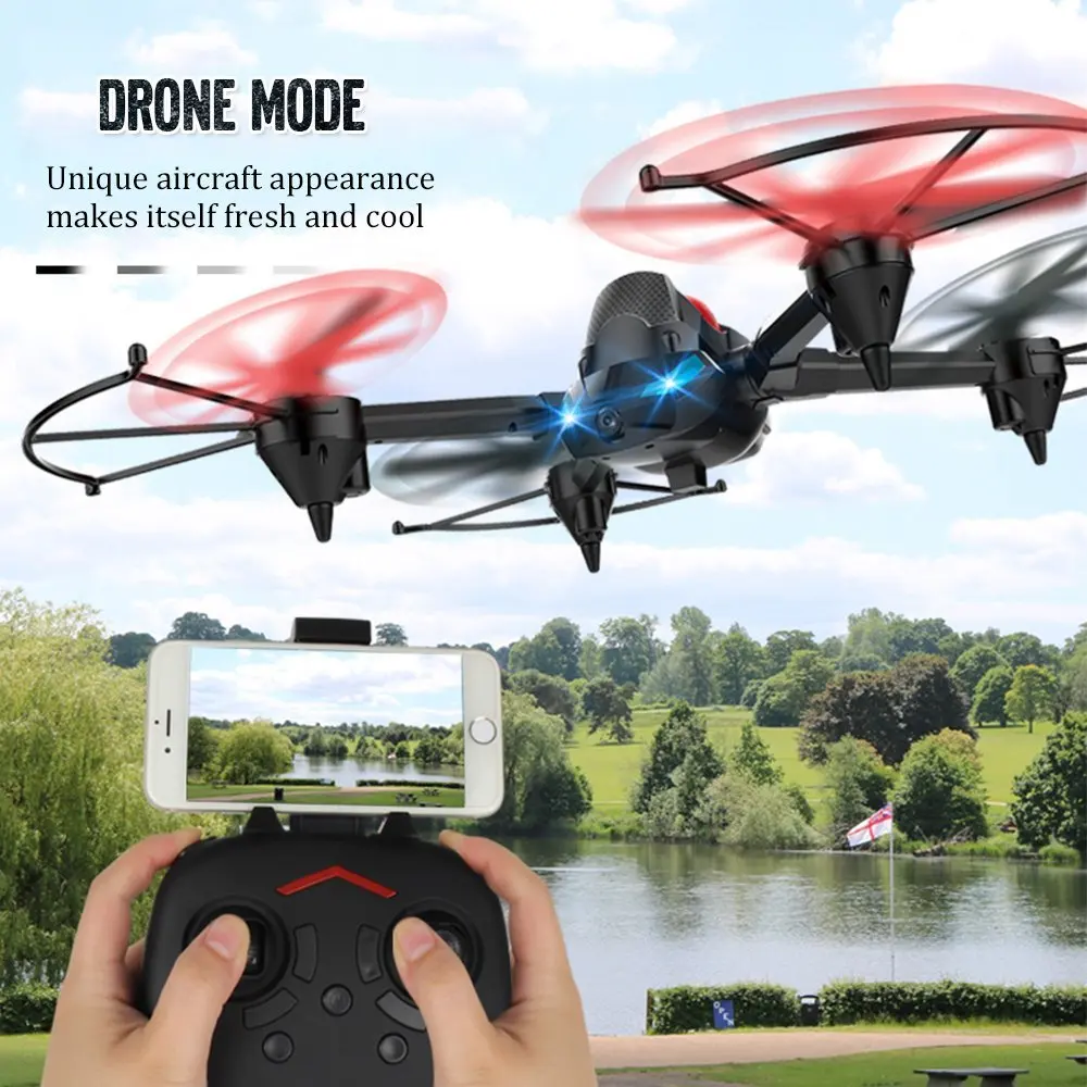 Tanque de Salto 6-axis com Wifi Eboyu Faça Você Mesmo rc Drone 2.4g Fpv 0.3mp Câmera Transformador Quadcopter Stunter h3 21 Brinquedos e hobbies