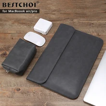 Laptop Bag 13.3 15 inch for macbook air 13 case Laptop Case Sleeve for macbook pro 13 Pu Leather Women 14 inch Computer Case
