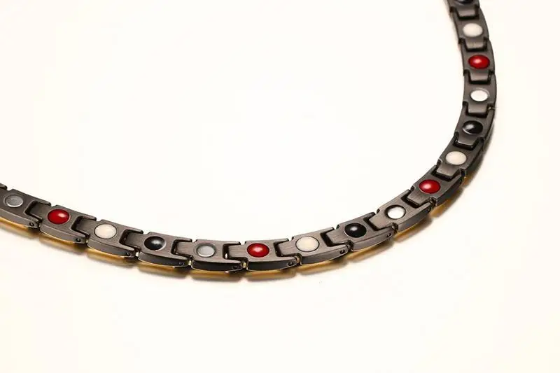 Stainless Steel Magnet Germanium Far Infrared Chain link Necklace for Men Women Chokers Slimming Necklaces Health Jewelry-4