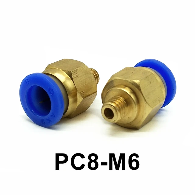10pcs/lot Pneumatic Fitting M6 Thread Tube OD. 4mm 6mm 8mm Quick Joint
