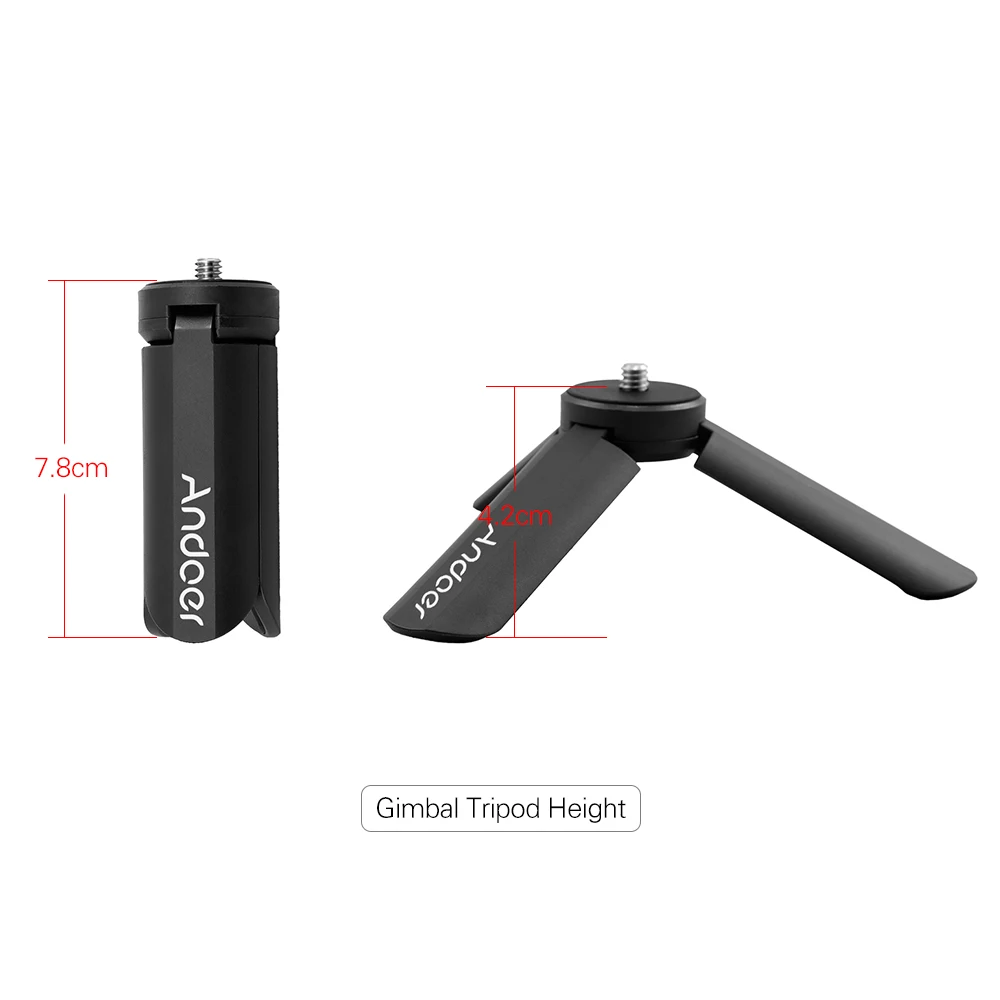 Andoer Portable Foldable Camera Bracket Mini Gimbal Tripod for FeiyuTech WG2 G5 SPG Series Vimble c SUMMON WG WGS G4S G4