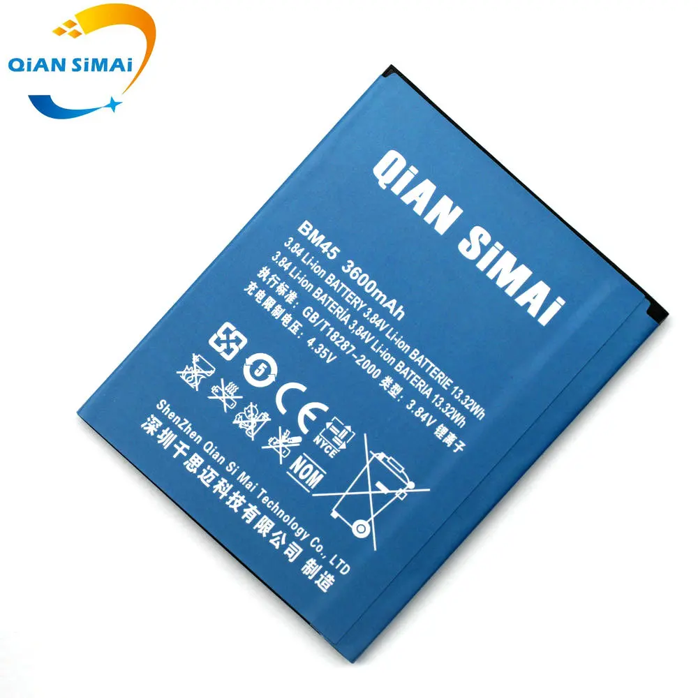 New 3600mAh BM45 BM 45 battery For Xiaomi Redmi Note 2 /Hongmi Note 2 Phone 100% High quality